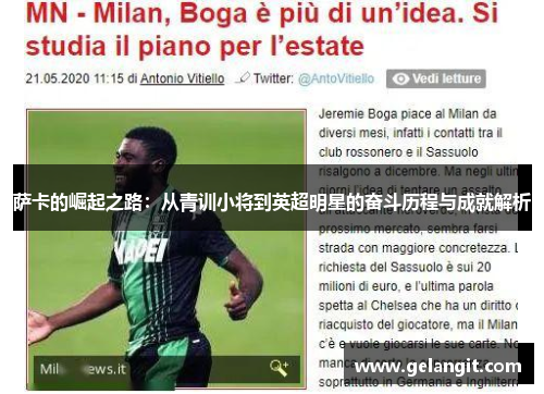 萨卡的崛起之路：从青训小将到英超明星的奋斗历程与成就解析